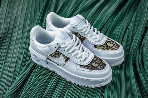 Custom Nike Air Force 1 Dior Shadow Double Layering